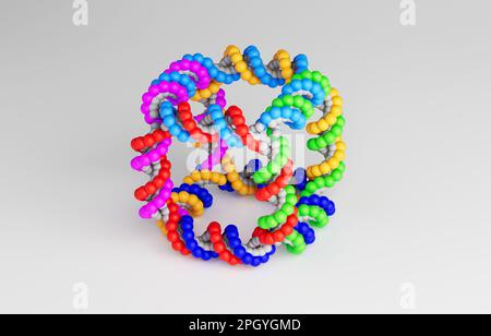 Cube d'ADN, modèle moléculaire Banque D'Images