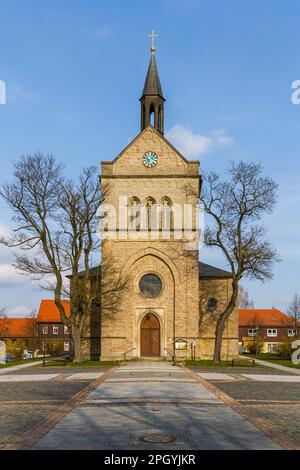 Eglise de la ville de Hasselfelde dans les montagnes Harz Banque D'Images