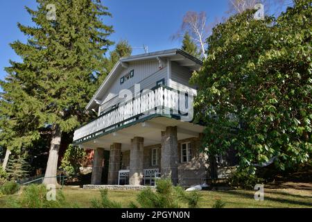 Villa Tyrolczyk, Karpacz, Basse-Silésie, Pologne Banque D'Images