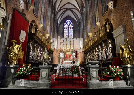 St. Cathédrale de John's, île de la Cathédrale, Wroclaw, Basse-Silésie, Pologne Banque D'Images