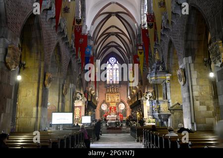 St. Cathédrale de John's, île de la Cathédrale, Wroclaw, Basse-Silésie, Pologne Banque D'Images