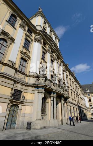 Bâtiment principal, Université, Plac Uniwersytecki, Wroclaw, Basse-Silésie, Pologne Banque D'Images