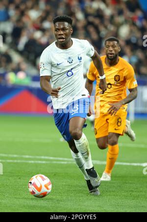 Saint Denis, France. 25th mars 2023. Aurélien Tchouameni de France pendant l'UEFA Euro 2024, qualifications européennes, match de football du Groupe B entre la France et les pays-Bas sur 24 mars 2023 au Stade de France à Saint-Denis près de Paris, France - photo Jean Catuffe/DPPI crédit: DPPI Media/Alay Live News Banque D'Images