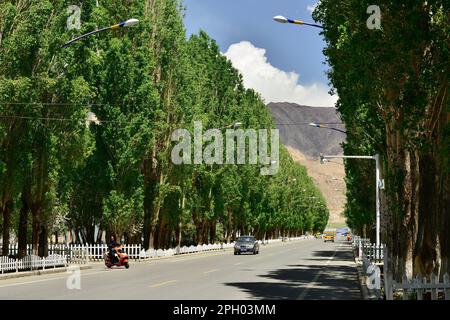 Tashkurgan signifie Stone Town, est la ville la plus à l'ouest de la Chine Banque D'Images