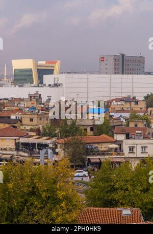 Vue aérienne de la ville de Gaziantep, Turquie depuis le château de Gaziantep Banque D'Images