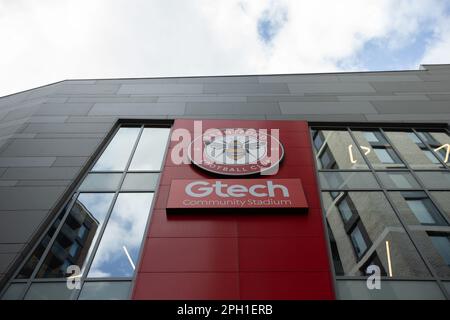 Observation générale du stade de la communauté Gtech lors du match Gallagher Premiership entre London Irish et Northampton Saints au stade de la communauté Gtech, Brentford, le samedi 25th mars 2023. (Photo: Federico Guerra Maranesi | MI News) Credit: MI News & Sport /Alamy Live News Banque D'Images