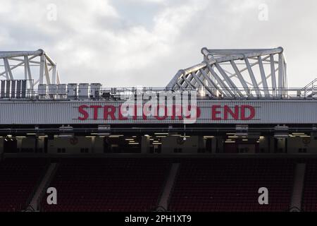 Manchester, Royaume-Uni. 25th mars 2023. Manchester, Angleterre, 25 mars 2023: Vue générale à l'intérieur du stade pendant le match de la Barclays FA Womens Super League entre Manchester United et West Ham à Old Trafford à Manchester, Angleterre (Natalie Mincher/SPP) Credit: SPP Sport Press photo. /Alamy Live News Banque D'Images