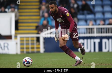 Hartlepool le samedi 25th mars 2023. Leyton Orient gardien de but Lawrence Vigoroux lors du match Sky Bet League 2 entre Hartlepool United et Leyton Orient à Victoria Park, Hartlepool, le samedi 25th mars 2023. (Photo : Michael Driver | MI News) Credit : MI News & Sport /Alay Live News Banque D'Images