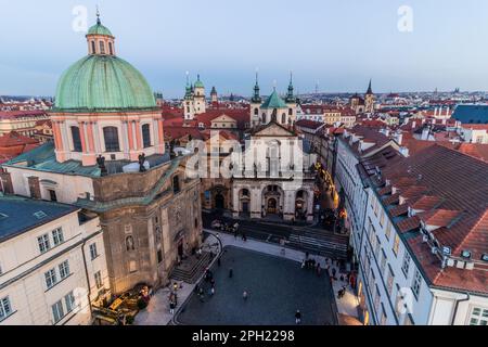 François d'Assise et Saint Églises Salvator à Prague, République tchèque Banque D'Images