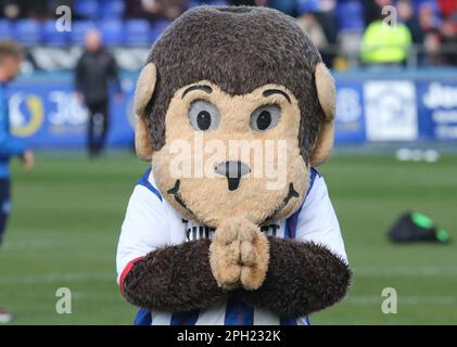 Hartlepool le samedi 25th mars 2023. La mascotte de Hartlepool United H'Angus lors du match Sky Bet League 2 entre Hartlepool United et Leyton Orient à Victoria Park, Hartlepool, le samedi 25th mars 2023. (Photo : Michael Driver | MI News) Credit : MI News & Sport /Alay Live News Banque D'Images