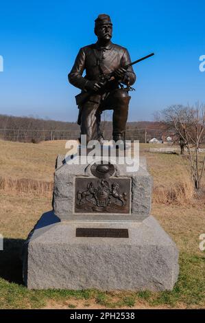 Parc militaire national de Gettysburg à Gettysburg, États-Unis Banque D'Images