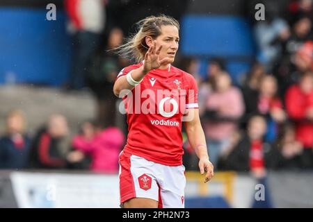 Kerin Lake of Wales lors du match des six nations des femmes TikTok pays de Galles contre Irlande au BT Cardiff Arms Park, Cardiff, Royaume-Uni, 25th mars 2023 (photo de Craig Thomas/News Images) Banque D'Images