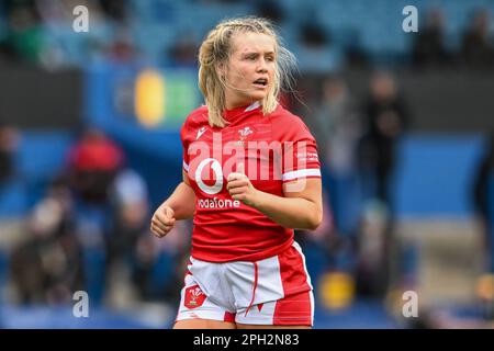 Alex Callender du pays de Galles lors du match des six nations des femmes TikTok pays de Galles contre Irlande au BT Cardiff Arms Park, Cardiff, Royaume-Uni, 25th mars 2023 (photo de Craig Thomas/News Images) Banque D'Images