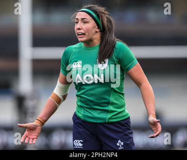 Nichita Fryday of Ireland lors du match des six nations des femmes TikTok pays de Galles contre Irlande au BT Cardiff Arms Park, Cardiff, Royaume-Uni, 25th mars 2023 (photo de Craig Thomas/News Images), le 3/25/2023. (Photo de Craig Thomas/News Images/Sipa USA) crédit: SIPA USA/Alay Live News Banque D'Images