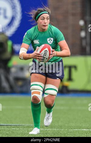 Nichita Fryday of Ireland lors du match des six nations des femmes TikTok pays de Galles contre Irlande au BT Cardiff Arms Park, Cardiff, Royaume-Uni, 25th mars 2023 (photo de Craig Thomas/News Images), le 3/25/2023. (Photo de Craig Thomas/News Images/Sipa USA) crédit: SIPA USA/Alay Live News Banque D'Images