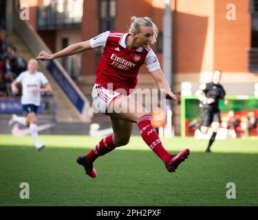 Londres, Royaume-Uni. 25th mars 2023. Londres, Angleterre, 25 mars 2023 jeu de super-ligue des femmes entre Tottenham Hotspur et Arsenal au stade de Brisbane Road, Angleterre. (Daniela Torres/SPP) crédit: SPP Sport presse photo. /Alamy Live News Banque D'Images