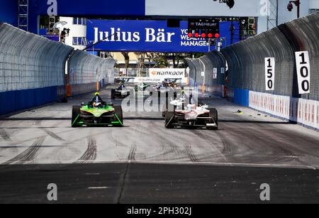 Sao Paulo, Brésil. 25th mars 2023. SÃO PAULO, SP - 25.03.2023: FORMULE E CORRIDA ETAPA 9 - course, ce samedi (25), pour l'E-Prix Julius Baer São Paulo 2023 à l'Anhembi Sambadrome, au nord de São Paulo. (Photo: Aloisio Mauricio/Fotoarena) crédit: Foto Arena LTDA/Alay Live News Banque D'Images