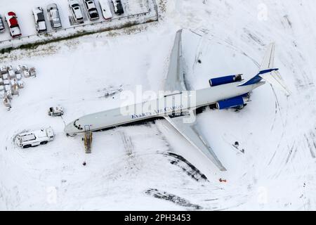 Everts Air Cargo McDonnell Douglas MD-80 n967ce. Transport de marchandises par Everts Cargo MD-83, également appelé MD-83F. Avion de cargaison MD-83. Banque D'Images