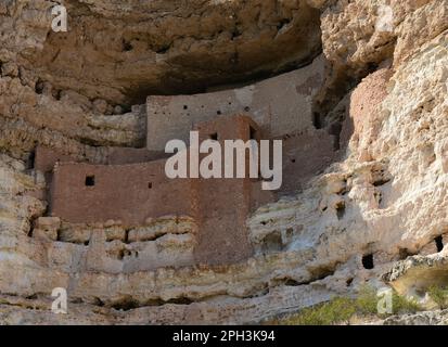 Monument national du château de Montezuma, situé près de Camp Verde, Arizona, États-Unis. Banque D'Images