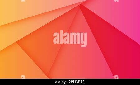 3d formes de triangles géométriques. arrière-plan abstrait et coloré. illustration vectorielle Banque D'Images