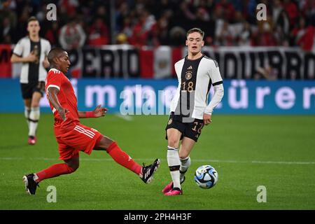 Mayence, Allemagne. 25th mars 2023. Florian WIRTZ (GER) sur le ballon, l'action, duels. Football Laenderspiel Allemagne (GER) - Pérou 2-0, on 25 mars 2023, MEWA Arena Mayence? Credit: dpa/Alay Live News Banque D'Images