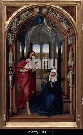 L'autel de notre-Dame (autel Miraflores) vers 1440 par Rogier van der Weyden Banque D'Images