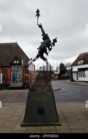 The Jester Sculpture, Stratford-on-Avon, Warwickshire, Angleterre Banque D'Images