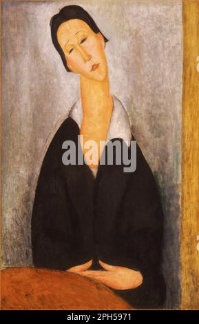 Portrait d'une femme polonaise 1919 par Amedeo Modigliani Banque D'Images