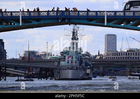 HMS Belfast Banque D'Images