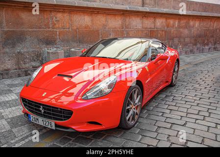 Ferrari F12 Berlinetta à Prague sur 25 septembre 2015. Banque D'Images