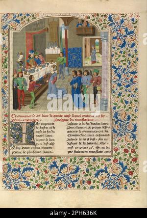 Alexandre et la nièce d'Artaxerxes III vers 1470 - 1475 par Maître du jardin de verdure consolation (et assistant) Banque D'Images