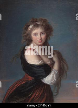 Portrait de Hyacinthe-Gabrielle Roland 1791 par Elisabeth Vigee-Lebrun Banque D'Images