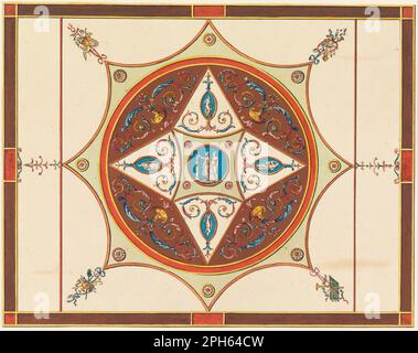 Design pour un plafond peint 1815–22 par Frederick Crace Banque D'Images