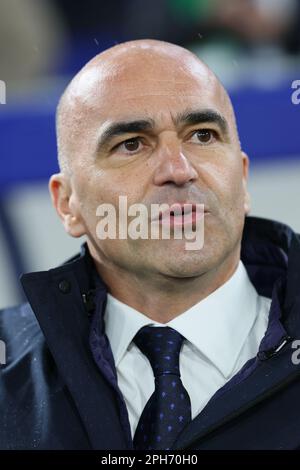 Solna, Suède. 26th mars 2023. Roberto Martinez, entraîneur-chef portugais, a photographié au début d'un match de football entre l'équipe nationale luxembourgeoise et l'équipe nationale portugaise, au Stade de Luxembourg, dimanche 26 mars 2023, deuxième match de qualification Euro 2024 (sur 8). BELGA PHOTO VIRGINIE LEFOUR crédit: Belga News Agency/Alay Live News Banque D'Images