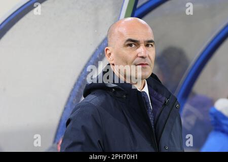 Solna, Suède. 26th mars 2023. Roberto Martinez, entraîneur-chef portugais, a photographié au début d'un match de football entre l'équipe nationale luxembourgeoise et l'équipe nationale portugaise, au Stade de Luxembourg, dimanche 26 mars 2023, deuxième match de qualification Euro 2024 (sur 8). BELGA PHOTO VIRGINIE LEFOUR crédit: Belga News Agency/Alay Live News Banque D'Images