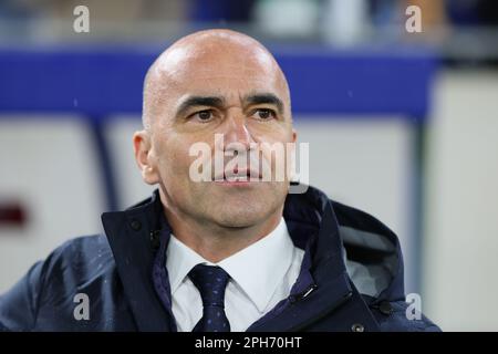 Solna, Suède. 26th mars 2023. Roberto Martinez, entraîneur-chef portugais, a photographié au début d'un match de football entre l'équipe nationale luxembourgeoise et l'équipe nationale portugaise, au Stade de Luxembourg, dimanche 26 mars 2023, deuxième match de qualification Euro 2024 (sur 8). BELGA PHOTO VIRGINIE LEFOUR crédit: Belga News Agency/Alay Live News Banque D'Images