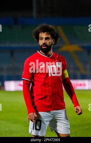 MOHAMED SALAH (C) d'Égypte lors de la coupe d'Afrique des Nations 2023 qualificatifs entre l'Égypte et le Malawi au Stade International du Caire, le Caire, Egypte. Banque D'Images