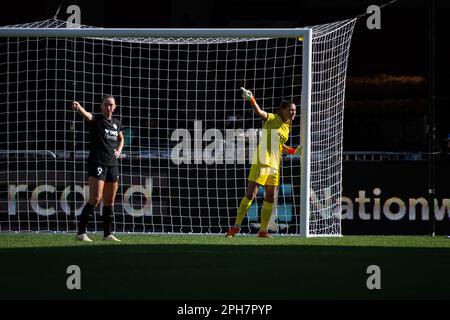 Washington, États-Unis. 26th mars 2023. Aubrey Kingsbury, la gardienne d'esprit lors d'un match de football Washington Spirit contre OL Reign dans la Ligue nationale de football féminin (NWSL), à Audi Field, dimanche, 26 mars 2023. (Graeme Sloan/Sipa USA) Credit: SIPA USA/Alay Live News Banque D'Images