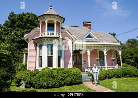 Salem Virginia,Union Street,Queen Anne maison maisons résidence, construit en 1888, les visiteurs voyage visite touristique sites touristiques Banque D'Images