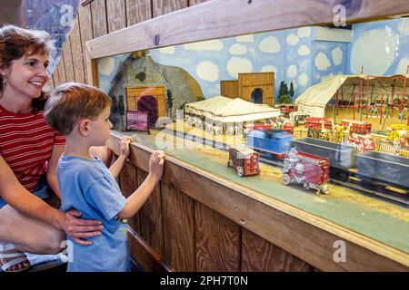 Virginia Appalachian Mountains,Southern Appalachia,Roanoke,Transportation Museum,histoire,collections,exposition collection,promouvoir,produit pro Banque D'Images