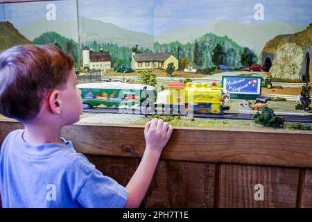 Virginia Appalachian Mountains,Southern Appalachia,Roanoke,Transportation Museum,histoire,collections,exposition collection,promouvoir,produit pro Banque D'Images