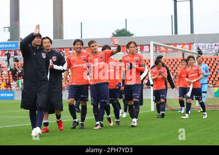 NACK5 Stadium Omiya, Saitama, Japon. 25th mars 2023. Groupe d'équipe Omiya Ardija, 25 MARS 2023 - football : 2023 J2 rencontre de ligue entre Omiya Ardija - Oita Trinita au NACK5 Stadium Omiya, Saitama, Japon. Credit: YUTAKA/AFLO SPORT/Alay Live News Banque D'Images