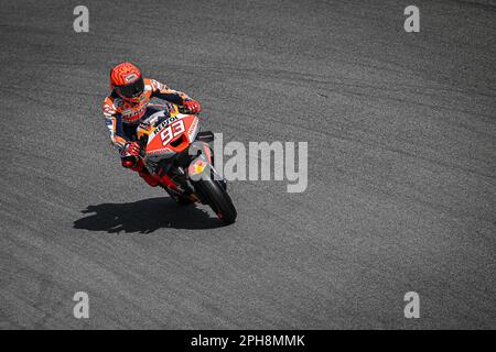 Portimao, Portugal. 24th mars 2023. PORTIMAO, ALGARVE, PORTUGAL - MARS 24: Marc Marquez, d'Espagne, est en compétition avec son écurie Repsol Honda lors de la pratique libre MotoGP à Autodromo Internacional do Algarve sur 24 mars 2023 à Portimao, Algarve, Portugal. (Photo et copyright Octavio PASSOS/ATP images) (PASSOS Octavio/ATP/SPP) crédit: SPP Sport Press photo. /Alamy Live News Banque D'Images