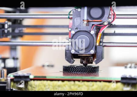 3d objets d'impression de l'imprimante en gros plan. Impression technique 3D moderne. Banque D'Images