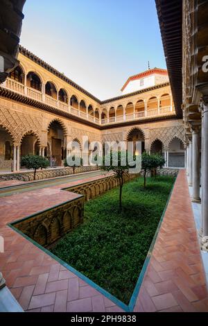 Palais royal de l'Alcazar à Séville, Espagne (3 mars 2023) Banque D'Images