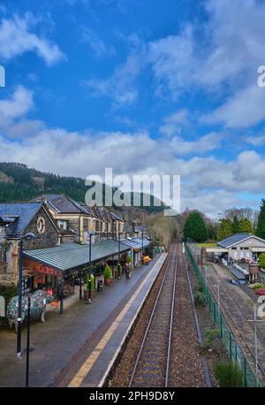 Gare de Betws-y-Coed, Conwy, Snowdonia, pays de Galles Banque D'Images