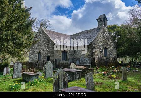 La vieille église St Michael's, Betws-y-Coed, Conwy, Snowdonia, pays de Galles Banque D'Images