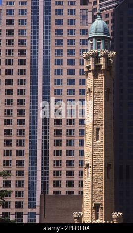 Vereinigte Staaten. 24th mars 2023. firo, 1993 archive image, archive photo, archive, archive photos football, Football, COUPE DU MONDE 1994 USA, 94 pays et personnes, rapport préliminaire Chicago, Skyscrapers crédit: dpa/Alay Live News Banque D'Images