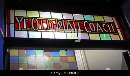 YE Old mail Coach pub, High St, Conwy, North Wales, Royaume-Uni, LL32 8DE Banque D'Images