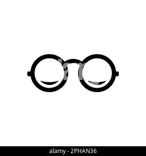 Lunettes de style plat tendance, isolées sur fond. Icône de lunettes symbole de page pour votre site Web design lunettes logo d'icône, application, interface utilisateur. Icône de lunettes V Illustration de Vecteur